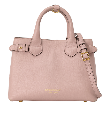 Small Banner, &pound;395, Handbags, Pink, Leather, Front view